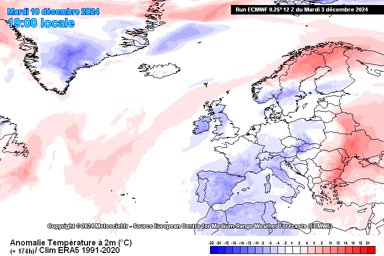 anomalies de températures